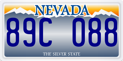 NV license plate 89C088