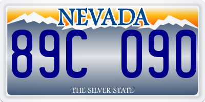 NV license plate 89C090