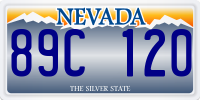 NV license plate 89C120