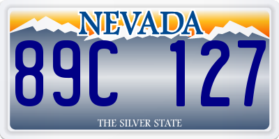 NV license plate 89C127