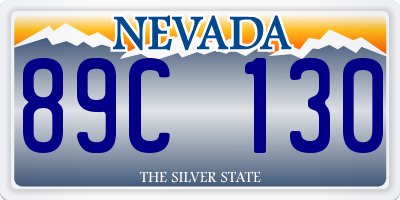 NV license plate 89C130