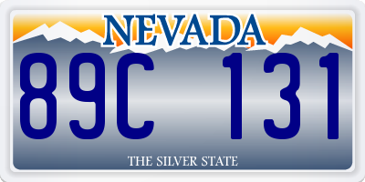 NV license plate 89C131