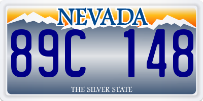 NV license plate 89C148