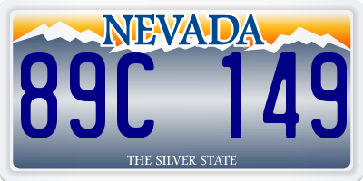 NV license plate 89C149