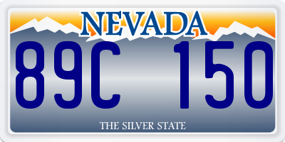 NV license plate 89C150