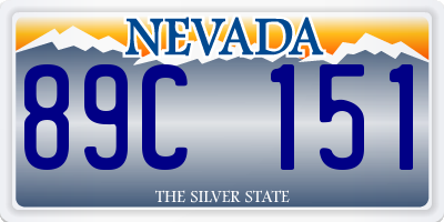 NV license plate 89C151