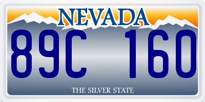 NV license plate 89C160