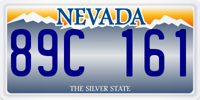 NV license plate 89C161