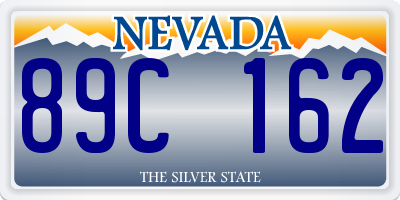 NV license plate 89C162