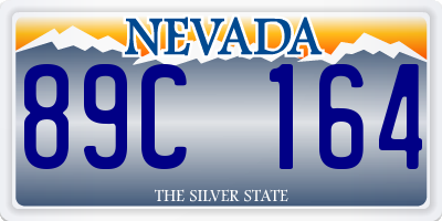 NV license plate 89C164