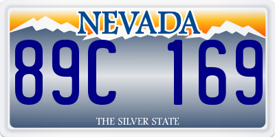 NV license plate 89C169