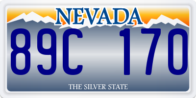 NV license plate 89C170