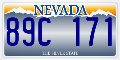 NV license plate 89C171