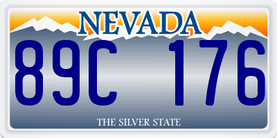 NV license plate 89C176