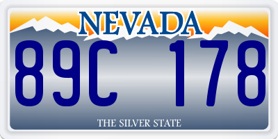 NV license plate 89C178