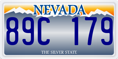 NV license plate 89C179