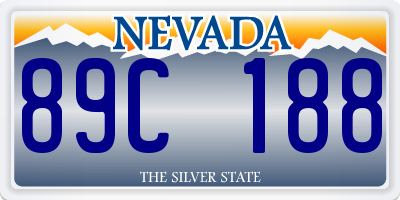 NV license plate 89C188