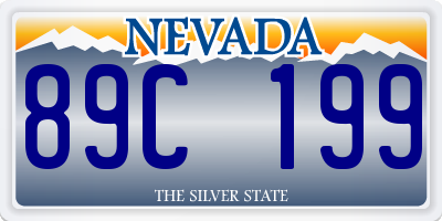 NV license plate 89C199