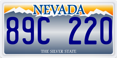 NV license plate 89C220
