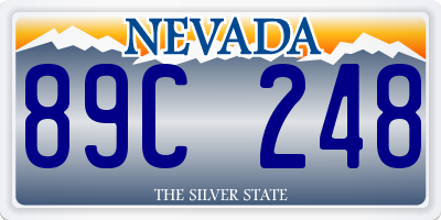 NV license plate 89C248