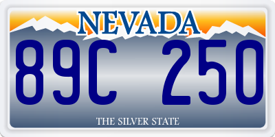 NV license plate 89C250