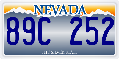 NV license plate 89C252