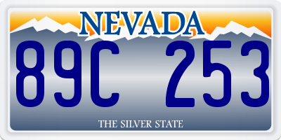 NV license plate 89C253