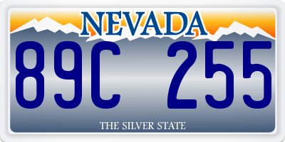 NV license plate 89C255