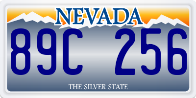 NV license plate 89C256