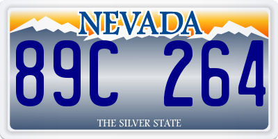 NV license plate 89C264