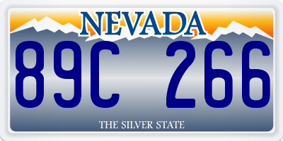 NV license plate 89C266