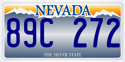 NV license plate 89C272