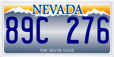 NV license plate 89C276