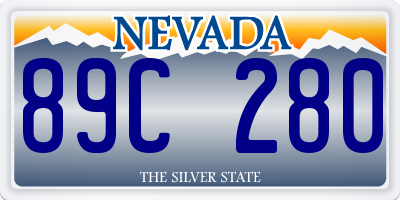 NV license plate 89C280