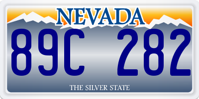 NV license plate 89C282