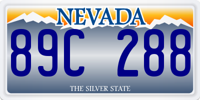 NV license plate 89C288