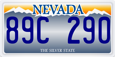 NV license plate 89C290