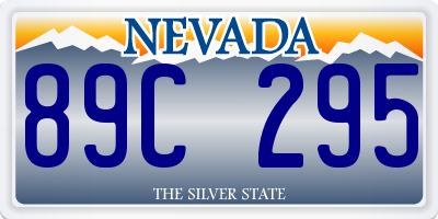 NV license plate 89C295