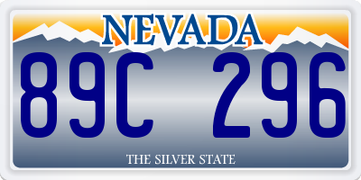 NV license plate 89C296