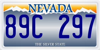 NV license plate 89C297