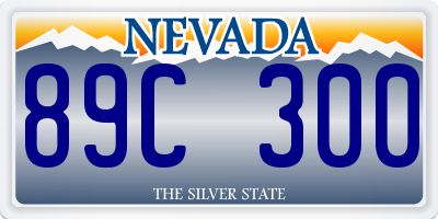 NV license plate 89C300