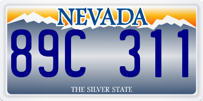 NV license plate 89C311