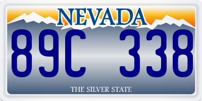 NV license plate 89C338