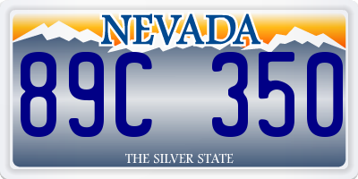 NV license plate 89C350