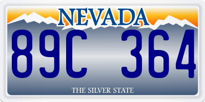 NV license plate 89C364