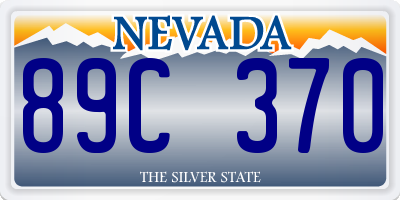 NV license plate 89C370