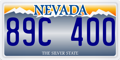 NV license plate 89C400