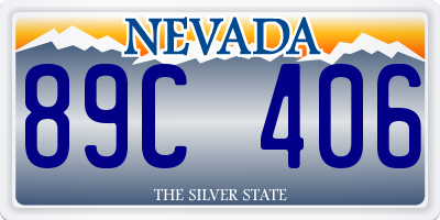 NV license plate 89C406