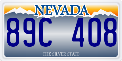 NV license plate 89C408