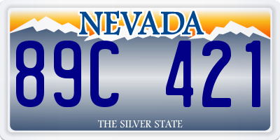 NV license plate 89C421